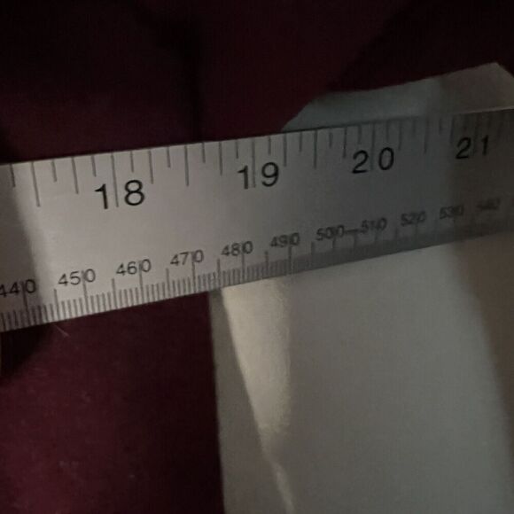 G.I.L.I. got it love it Womens Ruffled Front Jacket Maroon Poly Blend Coat Sz 6 - Picture 8 of 10